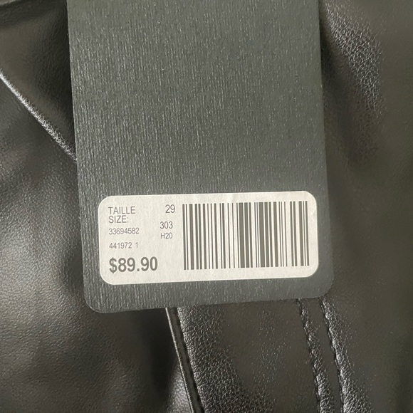 S O L D ***RW&Co Black Vegan Leather pants - Picture 6 of 7